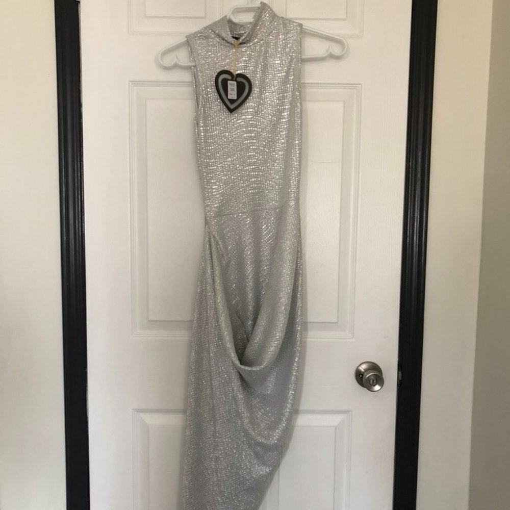 Silver party dress